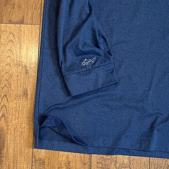Greg Norman Long Sleeve Golf Polo. Men's Size XL Blue 3 button collared - Picture 7 of 11